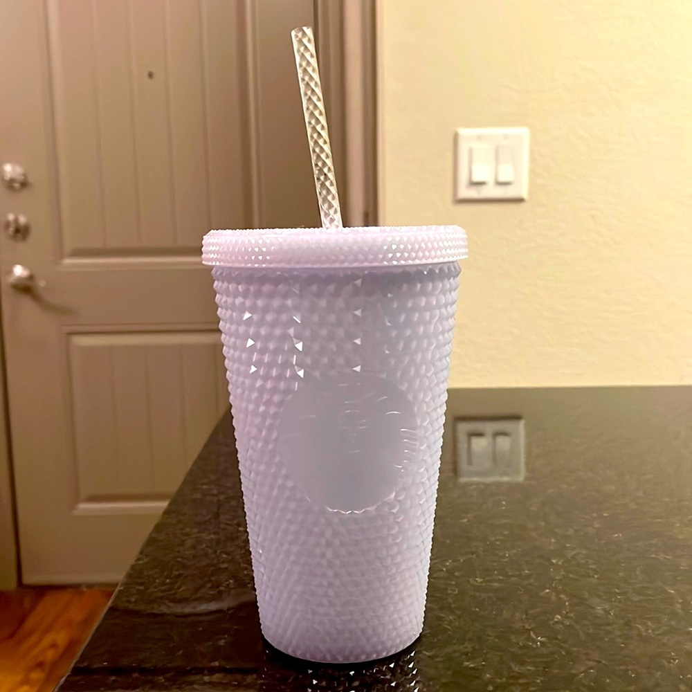 Brand new sold out icy white 16 oz Starbucks studded cup
